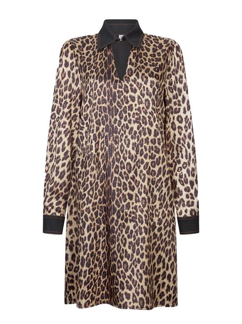 Abito corto animalier con cut-out Liu Jo | UF5209T082A.87473